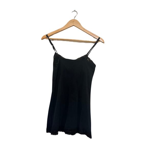 No Boundaries Tops - No boundaries black slip tank with lace